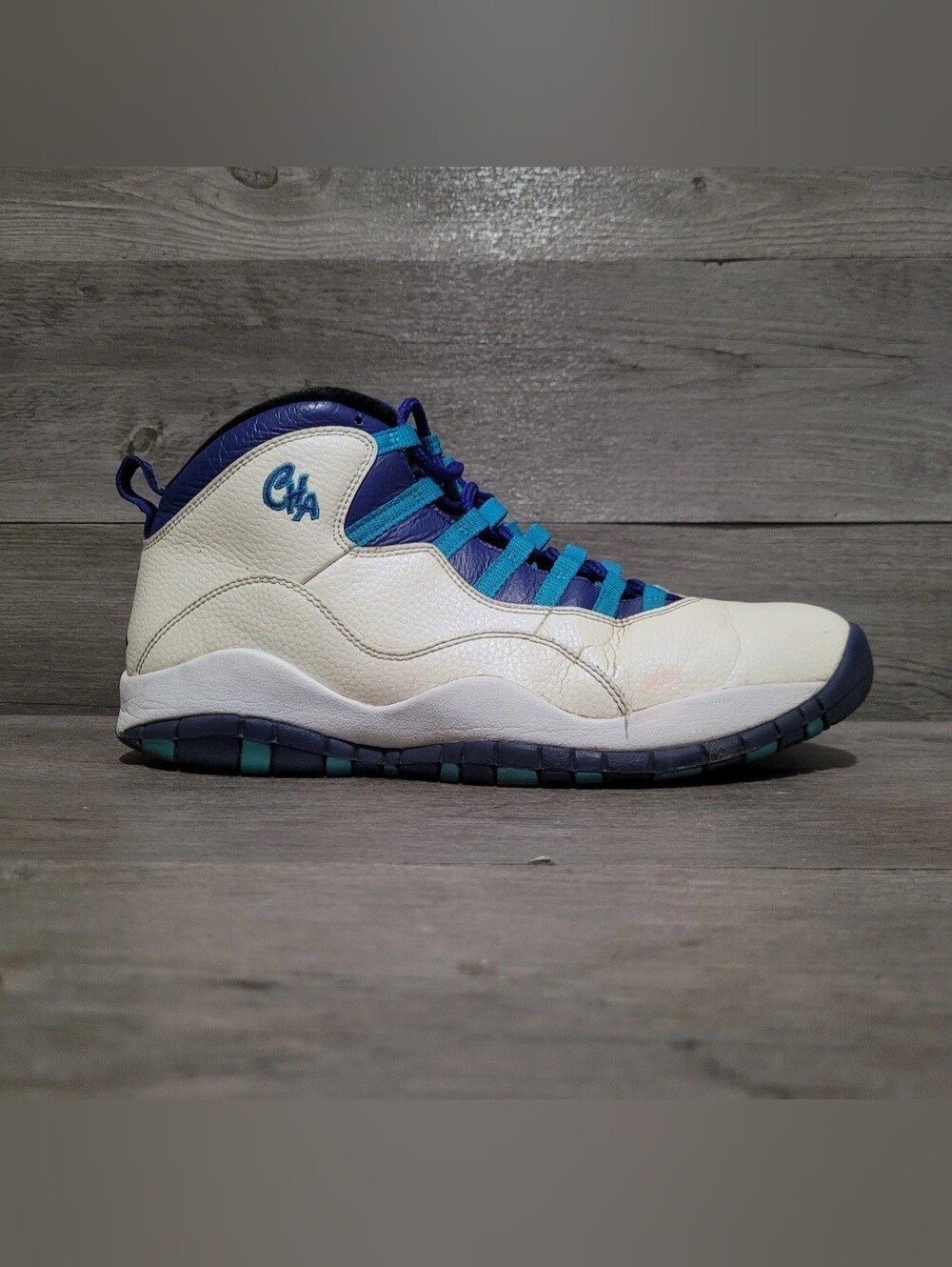 air jordan 10 retro mens size 11 charlotte hornets 310805-107